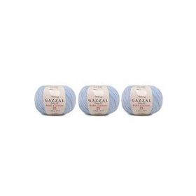 Gazzal 3429 Baby Cotton 25 gr 3'lü El Örgü İpi
