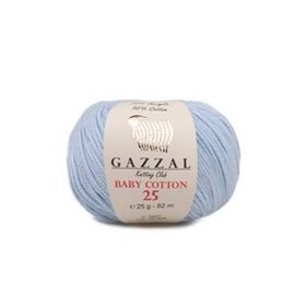 Gazzal 3429 Bebe Mavi Baby Cotton 25 El Örgü İpi