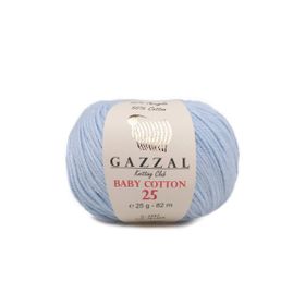 Gazzal 3429 Bebe Mavi Baby Cotton 25 El Örgü İpi