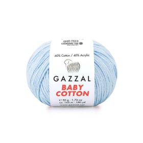 Gazzal 3429 Bebe Mavi Baby Cotton 25 El Örgü İpi