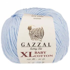 Gazzal 3429 Bebe Mavi Baby Cotton Xl El Örgü Ipi
