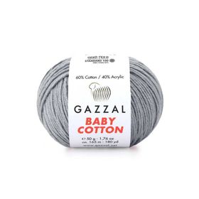 Gazzal 3430 Gri Baby Cotton El Örgü İpi