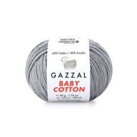 Gazzal 3430 Gri Baby Cotton El Örgü İpi
