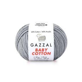 Gazzal 3430 Gri Baby Cotton El Örgü İpi