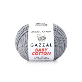 Gazzal 3430 Gri Baby Cotton El Örgü İpi