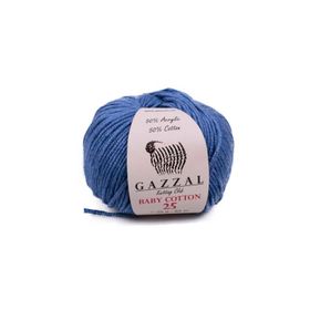Gazzal 3431 Koyu Mavi Baby Cotton 25 El Örgü İpi