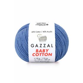 Gazzal 3431 Koyu Mavi Baby Cotton El Örgü İpi