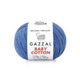 Gazzal 3431 Koyu Mavi Baby Cotton El Örgü İpi