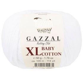 Gazzal 3432 Beyaz Baby Cotton Xl El Örgü İpi