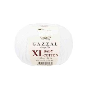 Gazzal 3432 Beyaz Baby Cotton Xl El Örgü İpi