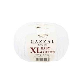 Gazzal 3432 Beyaz Baby Cotton Xl El Örgü İpi