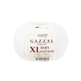 Gazzal 3432 Beyaz Baby Cotton Xl El Örgü İpi