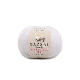 Gazzal 3432 Beyaz Baby Cotton Xl El Örgü İpi