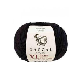 Gazzal 3433 Siyah Baby Cotton 25 El Örgü İpi