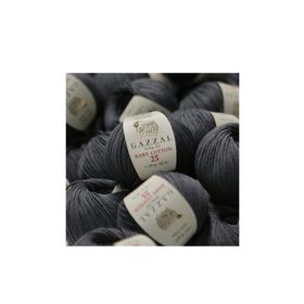 Gazzal 3433 Siyah Baby Cotton 25 El Örgü İpi