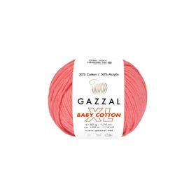 Gazzal 3435 Pembe Baby Cotton Xl El Örgü Ipi