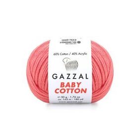 Gazzal 3435 Pembe Baby Cotton Xl El Örgü Ipi