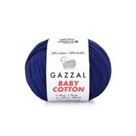Gazzal 3438 Lacivert Baby Cotton El Örgü Ipi