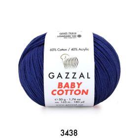 Gazzal 3438 Lacivert Baby Cotton El Örgü Ipi