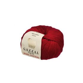 Gazzal 3439 Kırmızı Baby Cotton El Örgü İpi