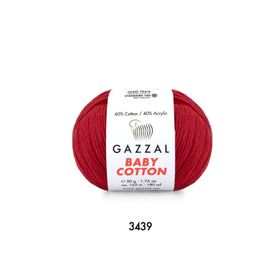 Gazzal 3439 Kırmızı Baby Cotton El Örgü İpi