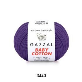 Gazzal 3440 50 gr Baby Cotton El Örgü İpi