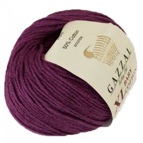 Gazzal 3441 Mürdüm Baby Cotton Xl El Örgü Ipi