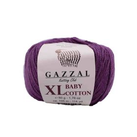 Gazzal 3441 Mürdüm Baby Cotton Xl El Örgü Ipi