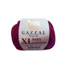 Gazzal 3442 Bordo Baby Cotton Xl El Örgü Ipi