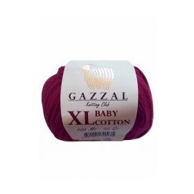 Gazzal 3442 Bordo Baby Cotton Xl El Örgü Ipi