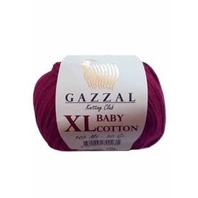 Gazzal 3442 Bordo Baby Cotton Xl El Örgü Ipi