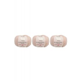 Gazzal 3445 Baby Cotton 25 gr 3'lü El Örgü İpi