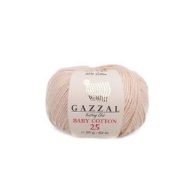 Gazzal 3445 Bej Baby Cotton 25 El Örgü İpi