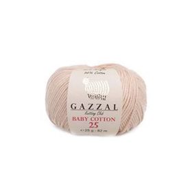 Gazzal 3445 Bej Baby Cotton 25 El Örgü İpi