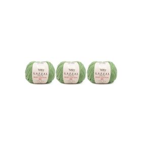 Gazzal 3448 Baby Cotton 25 gr 3'lü El Örgü İpi