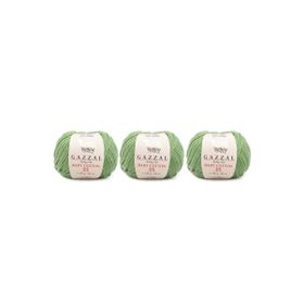 Gazzal 3448 Baby Cotton 25 gr 3'lü El Örgü İpi