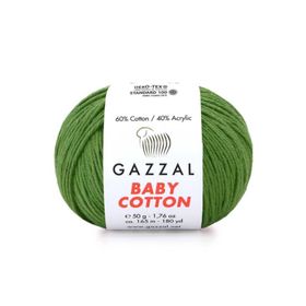 Gazzal 3449 Yeşil Baby Cotton El Örgü Ipi
