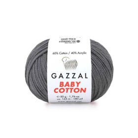 Gazzal 3450 Füme Baby Cotton 25 El Örgü İpi
