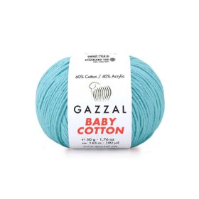 Gazzal 3451 Mavi Baby Cotton El Örgü İpi
