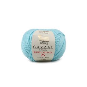 Gazzal 3451 Mavi Baby Cotton El Örgü İpi
