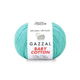 Gazzal 3452 Turkuaz Baby Cotton 25 El Örgü İpi