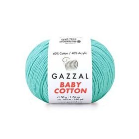 Gazzal 3452 Turkuaz Baby Cotton El Örgü İpi