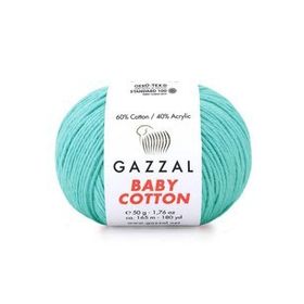 Gazzal 3452 Turkuaz Baby Cotton El Örgü İpi