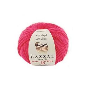 Gazzal 3458 Nar Çiçeği Baby Cotton 25 El Örgü İpi
