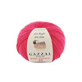 Gazzal 3458 Nar Çiçeği Baby Cotton 25 El Örgü İpi