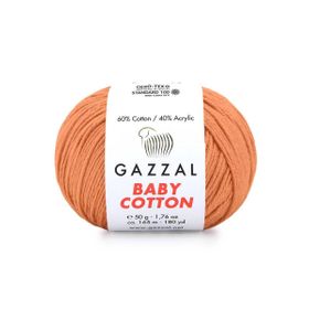 Gazzal 3465 Koyu Yavruağzı Baby Cotton El Örgü Ipi