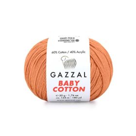 Gazzal 3465 Koyu Yavruağzı Baby Cotton El Örgü Ipi