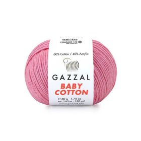 Gazzal 3468 Pembe Baby Cotton El Örgü İpi