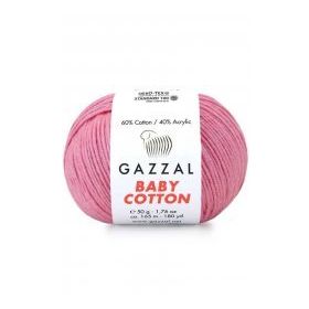 Gazzal 3468 Pembe Baby Cotton El Örgü İpi