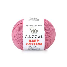 Gazzal 3468 Pembe Baby Cotton El Örgü İpi